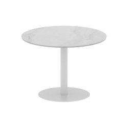 Butler table ronde 90 low dining plateau en céramique | Tables de repas | Royal Botania