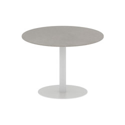 Butler table ronde 90 low dining plateau en céramique | Tables de repas | Royal Botania