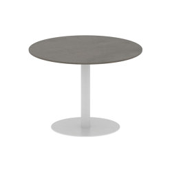 Butler table ronde 90 low dining plateau en céramique | Tables de repas | Royal Botania