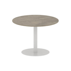 Butler table ronde 90 low dining plateau en céramique | Tables de repas | Royal Botania