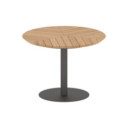 Butler table ronde 90 low dining plateau en teck | Tables de repas | Royal Botania