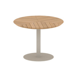 Butler table ronde 90 low dining plateau en teck | Tables de repas | Royal Botania