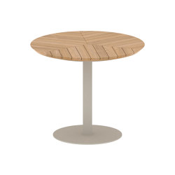 Butler round table 90 standard dining teak top | Esstische | Royal Botania