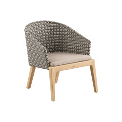 Calypso fauteuil relax & Kris Kross woven back | Armchairs | Royal Botania