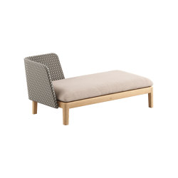 Calypso Lounge 140 left or right single back | Chaise longue | Royal Botania