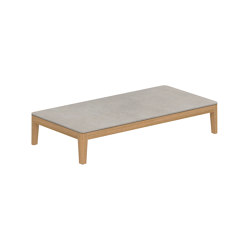 Calypso Lounge teak table 144x72 cm with ceramic top | Tavolini bassi | Royal Botania