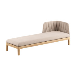 Calypso Lounge 210 left or right single back | Chaise longue | Royal Botania