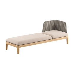 Calypso Lounge 210P 3 seater with single back | Chaise longue | Royal Botania