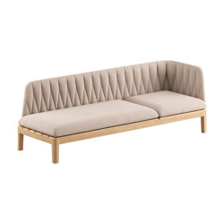 Calypso Lounge 210P 3 seater with back and 1 corner | with armrests | Royal Botania