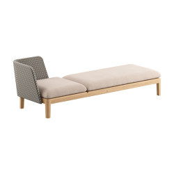 Calypso Lounge 210P 3 seater with single back | Chaise longues | Royal Botania