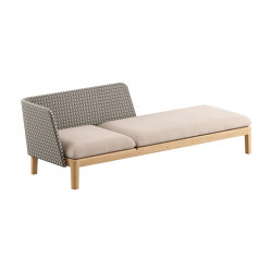 Calypso Lounge 210P 3 seater with back for 2 | Chaises longues | Royal Botania