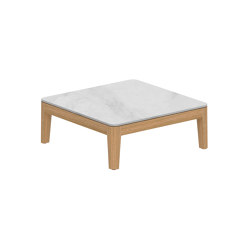 Calypso Lounge teak table 72x72 cm with ceramic top | Tavolini bassi | Royal Botania