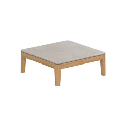 Calypso Lounge teak table 72x72 cm with ceramic top | Tavolini bassi | Royal Botania