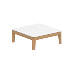 Calypso Lounge teak table 72x72 cm with ceramic top | Tavolini bassi | Royal Botania