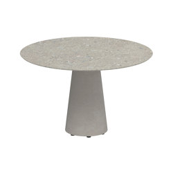 Conix table 120cm round concrete | Mesas comedor | Royal Botania