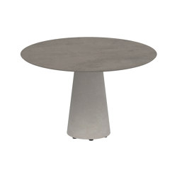 Conix table 120cm round concrete | Dining tables | Royal Botania