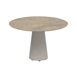 Conix table 120cm round concrete | Dining tables | Royal Botania