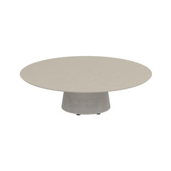 Conix table 120cm round low lounge | Tavolini bassi | Royal Botania