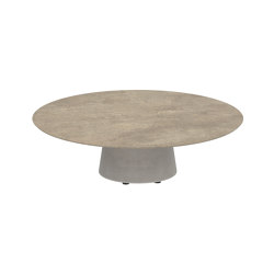 Conix table 120cm round low lounge | Tavolini bassi | Royal Botania