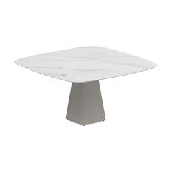 Conix table 150x150cm concrete | Mesas comedor | Royal Botania