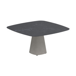 Conix table 150x150cm concrete | Tavoli pranzo | Royal Botania