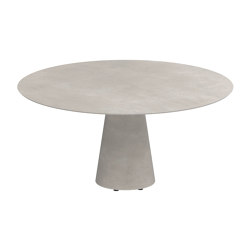 Conix table 160cm round concrete | Tavoli pranzo | Royal Botania