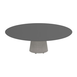 Conix table 160cm ronde high lounge | Tables basses | Royal Botania