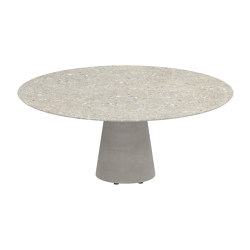 Conix table 160cm ronde low dining | Tables de repas | Royal Botania