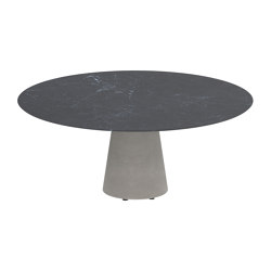 Conix table 160cm ronde low dining | Tables de repas | Royal Botania