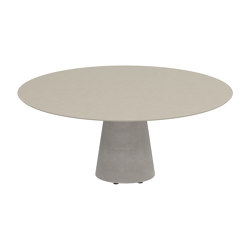 Conix table 160cm round low dining | Tavoli pranzo | Royal Botania