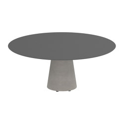 Conix table 160cm ronde low dining | Tables de repas | Royal Botania