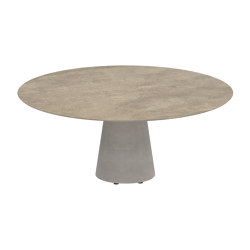 Conix table 160cm ronde low dining | Tables de repas | Royal Botania