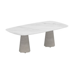 Conix table 220x120cm concrete | Mesas comedor | Royal Botania