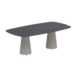 Conix table 220x120cm concrete | Tavoli pranzo | Royal Botania