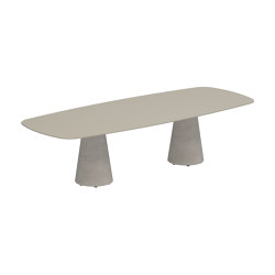 Conix table 220x120cm concrete | Tavoli pranzo | Royal Botania