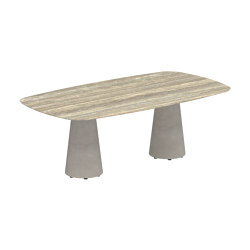 Conix table 220x120cm concrete | Tavoli pranzo | Royal Botania