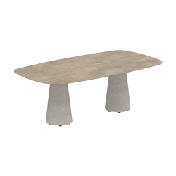 Conix table 220x120cm concrete | Tables de repas | Royal Botania