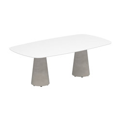 Conix table 220x120cm concrete | Mesas comedor | Royal Botania