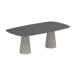 Conix table 220x120cm concrete | Tables de repas | Royal Botania