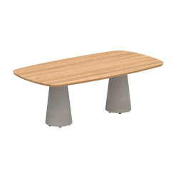 Conix Tisch 220x120cm concrete | Dining tables | Royal Botania