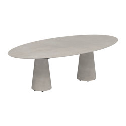 Conix table 250x130cm ellips concrete | Mesas comedor | Royal Botania