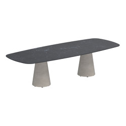 Conix table 300x120cm concrete | Tables de repas | Royal Botania