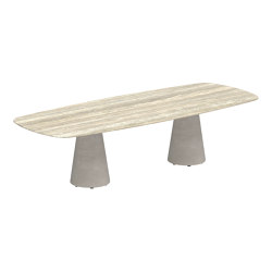 Conix table 300x120cm concrete | Mesas comedor | Royal Botania