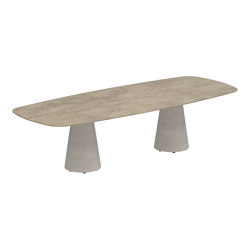 Conix table 300x120cm concrete | Mesas comedor | Royal Botania