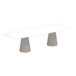 Conix table 300x120cm concrete | Tables de repas | Royal Botania