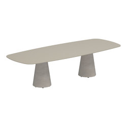 Conix table 300x120cm concrete | Tables de repas | Royal Botania