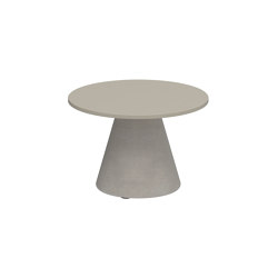 Conix side table 40cm round concrete | Tavolini alti | Royal Botania