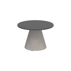 Conix side table 40cm round concrete | Mesas auxiliares | Royal Botania