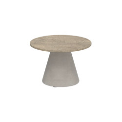 Conix side table 40cm round concrete | Tavolini alti | Royal Botania