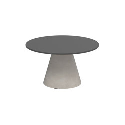 Conix side table 60cm round concrete | Tavolini alti | Royal Botania